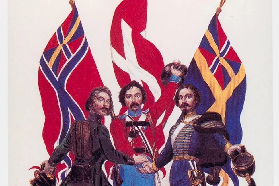 Drøm om nordisk militær samling fra 1848.