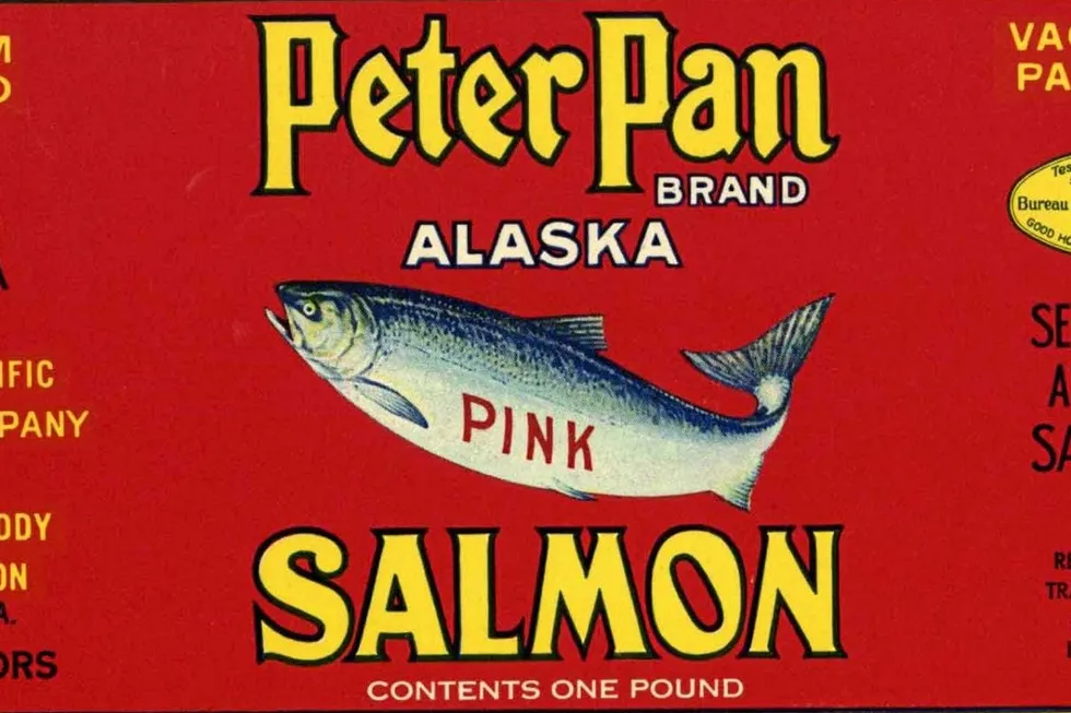 A classic Peter Pan Seafood canned salmon label. The company is getting a facelift to match its new mission.