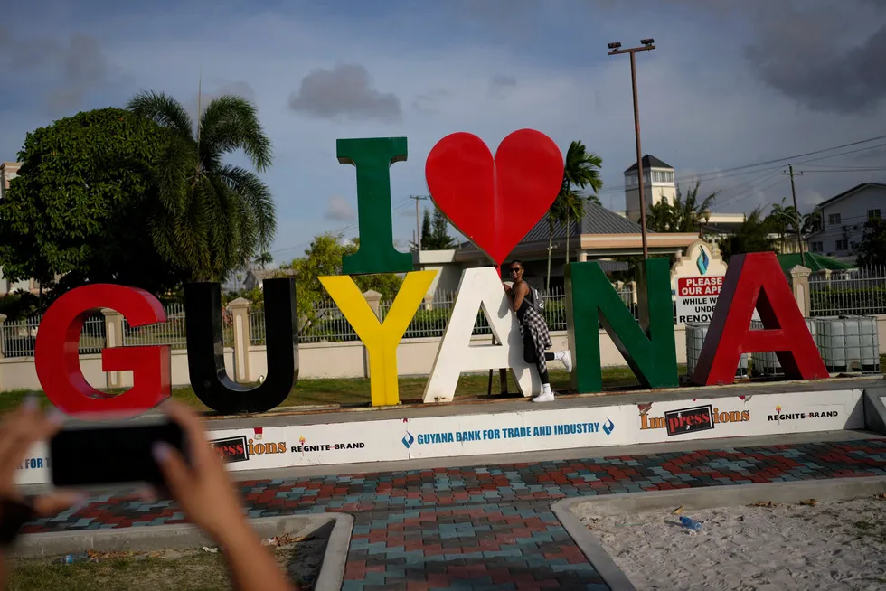 Sign of the times: Guyana is a global hotspot for hydrocarbon exploration.