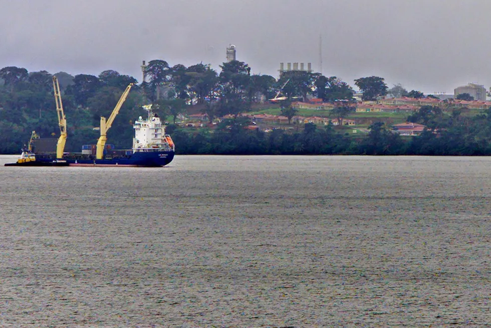 Punta Europa: a natural gas processing plant on Bioko Island in Equatorial Guinea