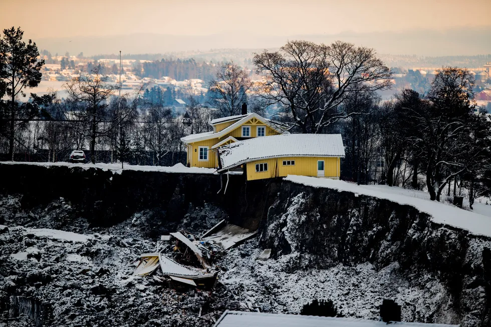 Fra rasområdet i Gjerdrum.