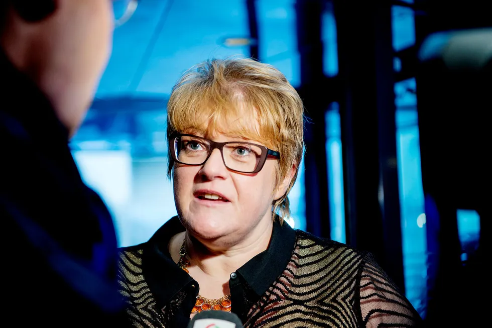 Venstre-leder Trine Skei Grande vurderer å bryte budsjettforhandlingene. Foto: Mikaela Berg