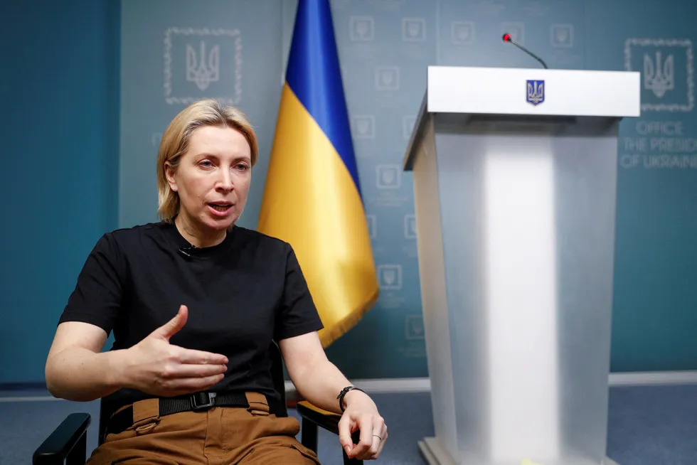 Warning: Ukraine’s Deputy Prime Minister Iryna Vereshchuk.