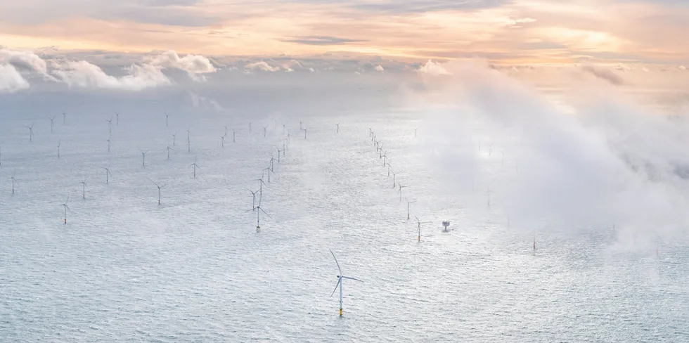 The Borssele 3 & 4 wind farm in the Dutch North Sea.