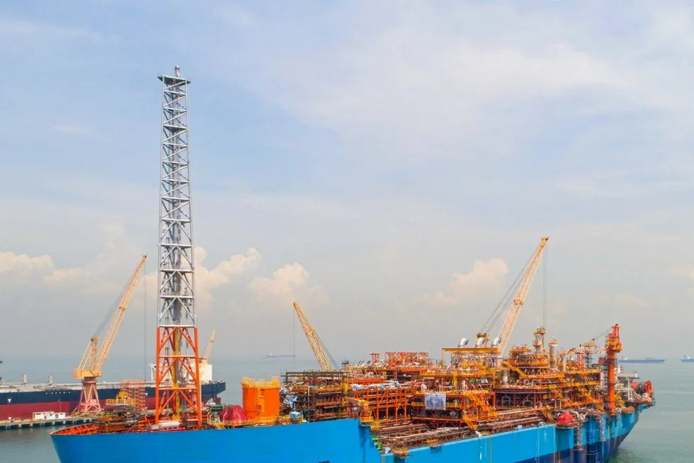 Production: the Armada Sterling V FPSO.