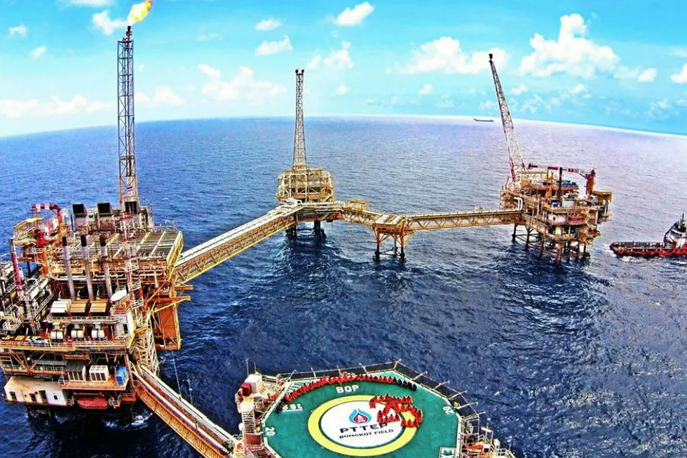 Existing asset: the PTTEP-operated Bongkot field in the Gulf of Thailand