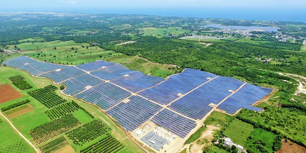 The 58MW Oriana Solar Farm in Puerto Rico. Pic: Sonnedix