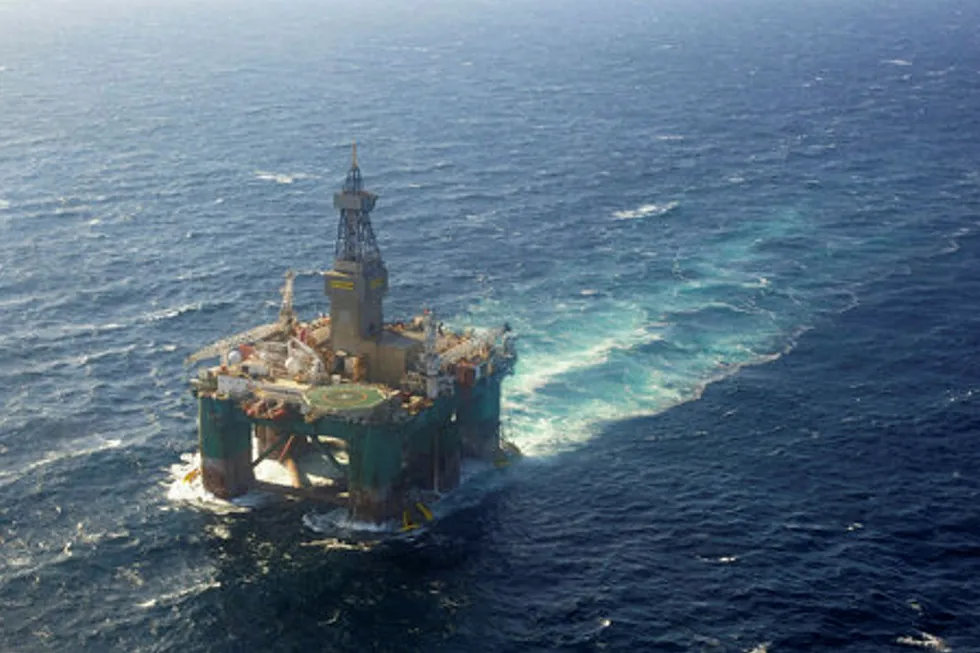 Drilling ahead: Ocean Rig semi-submersible Leiv Eiriksson
