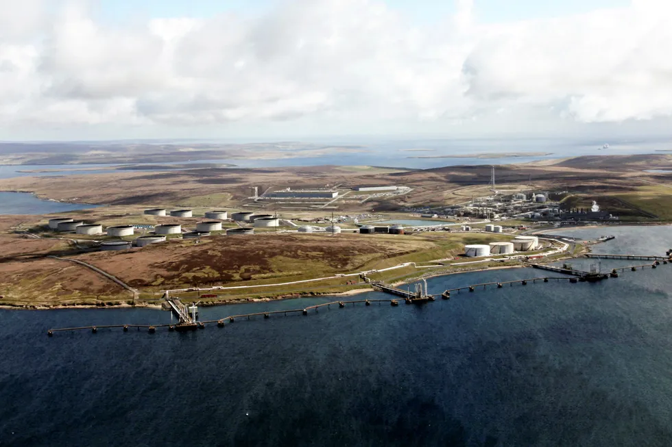 Export route: oil is exported from Clair to SVT