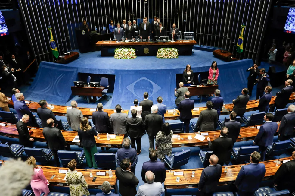 Brazil's Senate at its inauguration ceremony last year.