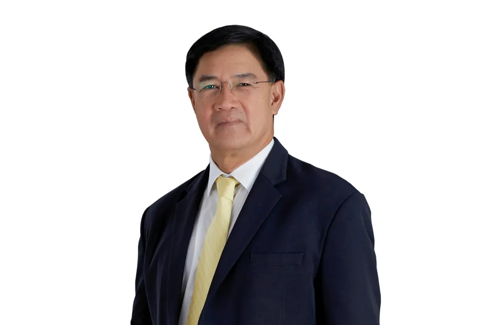 Reason to smile: PTTEP chief executive Phongsthorn Thavisin