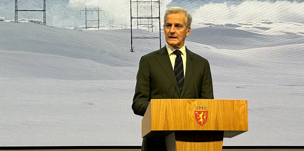 Norwegian Prime Minister Jonas Gahr Støre.