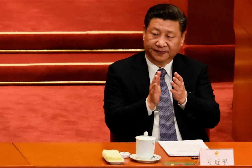Kinas president Xi Jinping under den kinesiske Folkekongressen tidligere denne måneden. Foto: FRED DUFOUR/AFP/NTB Scanpix