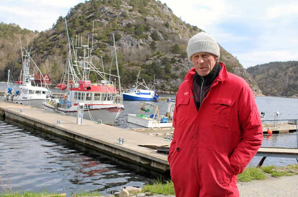 Karl Helge Seyffarth, garnfisker fra Mandal, fikk langt mindre for makrellen enn først håpet.