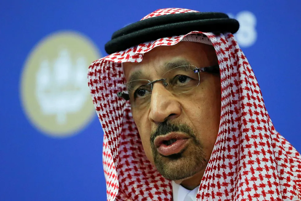 Timing: Saudi Oil Minister Khalid al-Falih