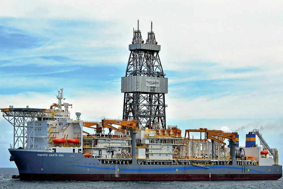 Off contract: drillship Pacific Santa Ana