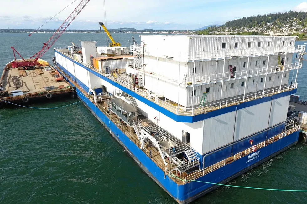 Northline Seafoods' barge the Hannah has run into problems in Bristol Bay.