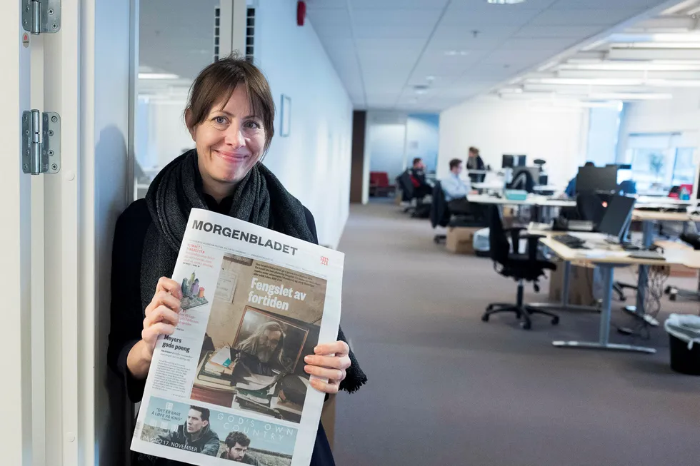 Morgenbladet har vunnet pris. Ansvarlig redaktør Anna B. Jenssen. Foto: Fredrik Solstad