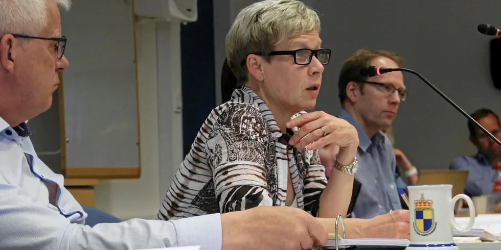 – IKKE IVARETATT: Sametinget mener fiskeridirektør Liv Holmefjord ikke ivaretar de samiske interessene. Her fra reguleringsmøte i sommer 2019.