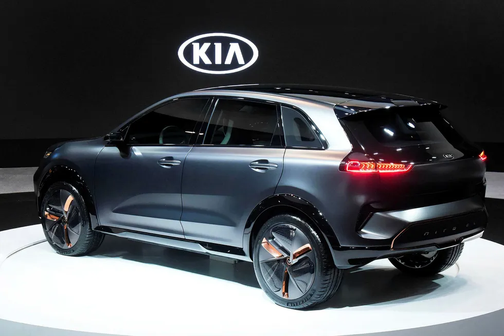 Kia Niro EV Concept skal komme i produksjonsversjon allerede senere i år. Foto: Kia