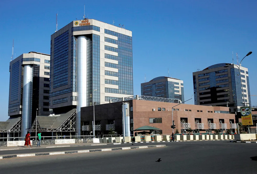 Nigeria action: the Nigeria National Petroleum Corporation (NNPC) headquarters in Abuja, Nigeria