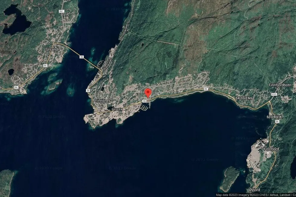 Området rundt Sandvikveien 27B, Senja, Troms og Finnmark