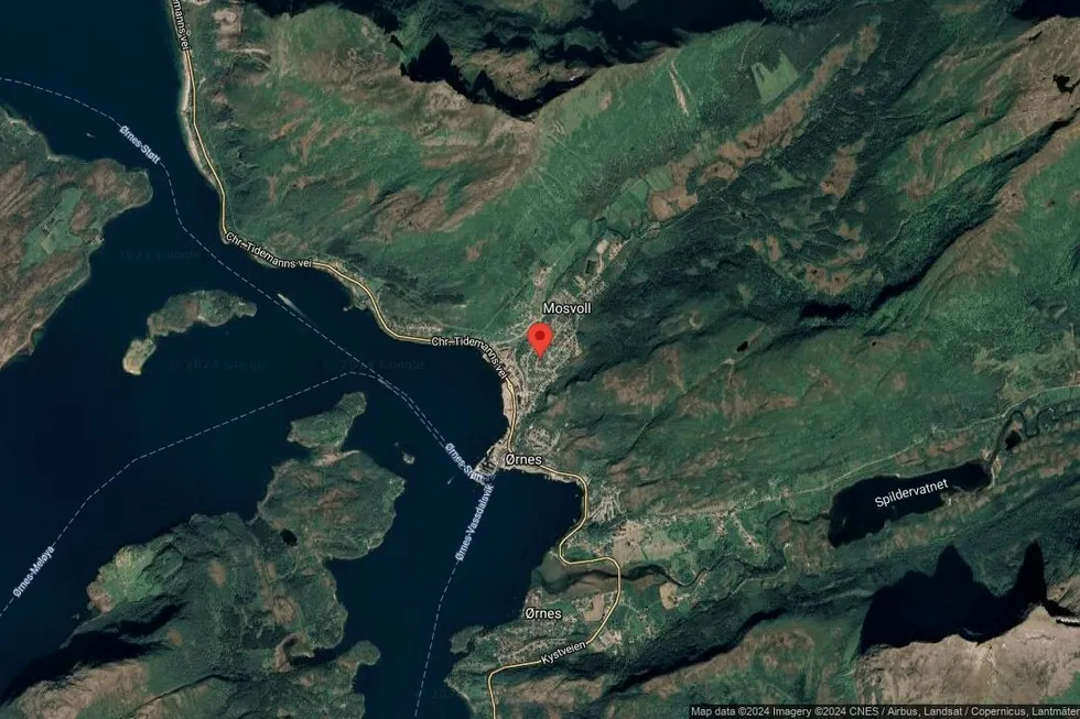 Området rundt Granittveien 17, Meløy, Nordland