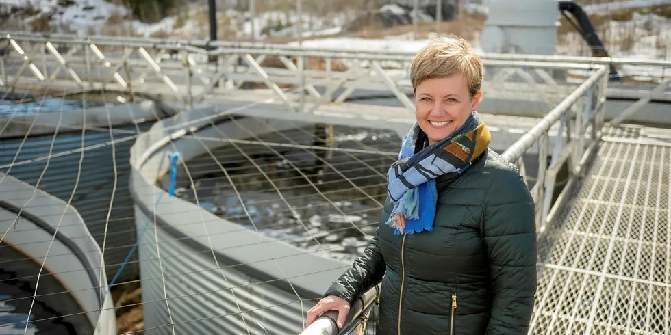 Pia H. Møller gleder seg til å ta fatt hos Kvarøy Smolt.