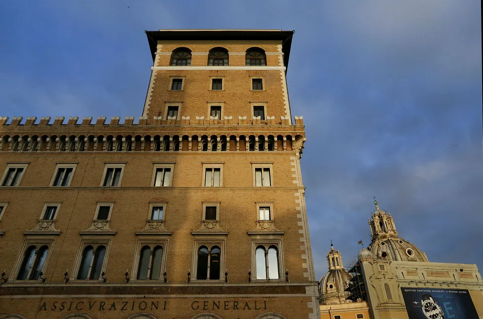 Hovedkvarteret til Italias største forsikringsselskap, og verdens 49. største selskap målt etter omsetning, Assicurazioni Generali. Foto: Alessandro Bianchi/Reuters/NTB Scanpix