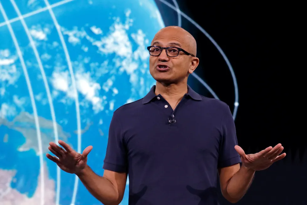 Microsofts toppsjef og styreleder Satya Nadella.