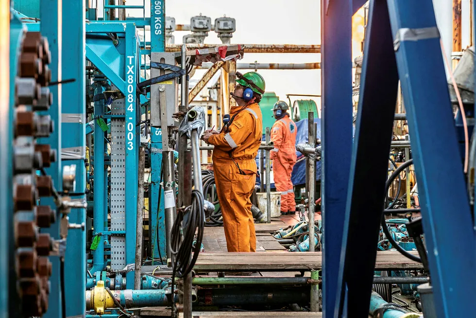 On the mark: drilling work at Siccar Point Energy's Cambo discovery, in the West of Shetland area off the UK