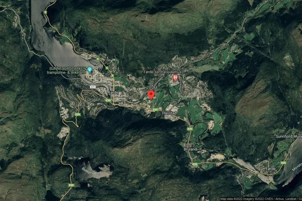Området rundt Parkgata 33, Sunnfjord, Vestland