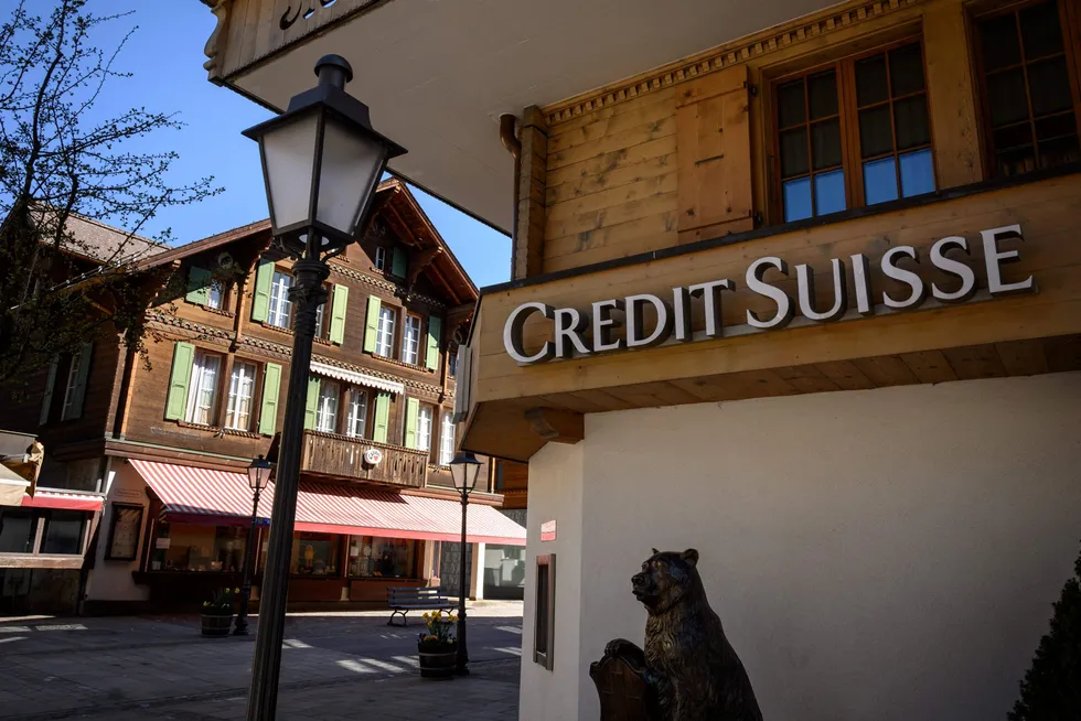 Credit Suisse fikk dårlig betalt for risikoen. Her fra en av bankens filialer i Gstaad i Sveits.