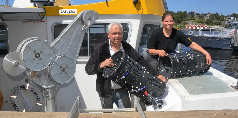 Harald Kristoffersen sammen med datteren Helene Kristoffersen.