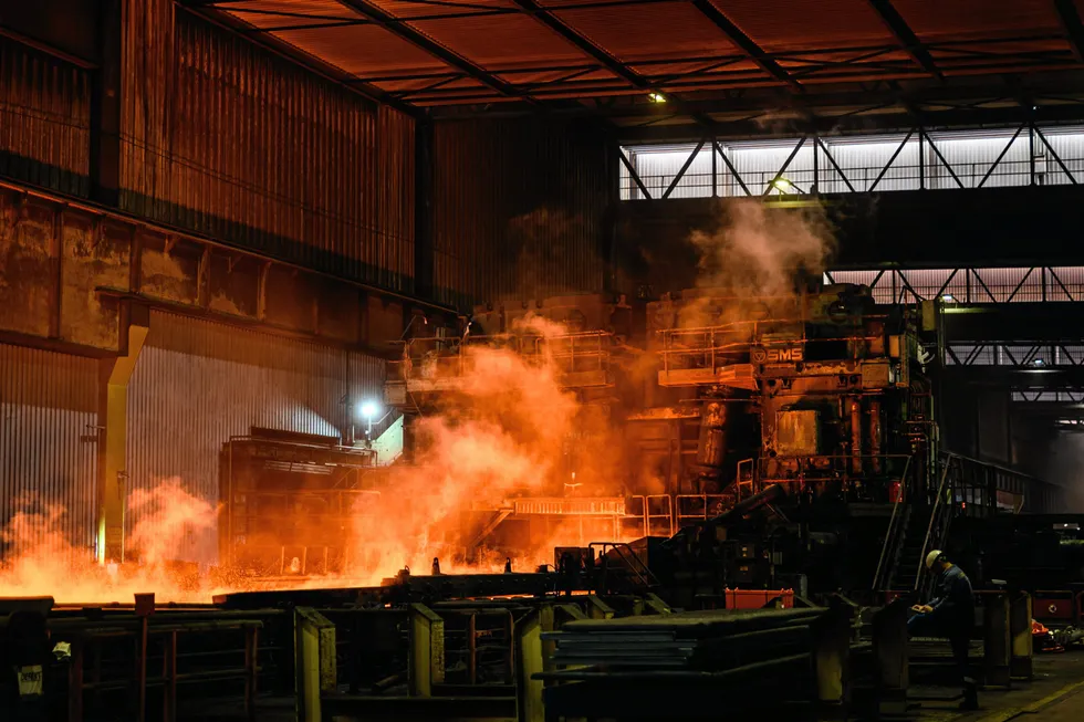 Steel plant in Duisburg, Germany.