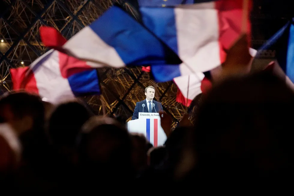 Emmanuel Macron er mindre populær enn før i Frankrike. Foto: Linda Helen Næsfeldt