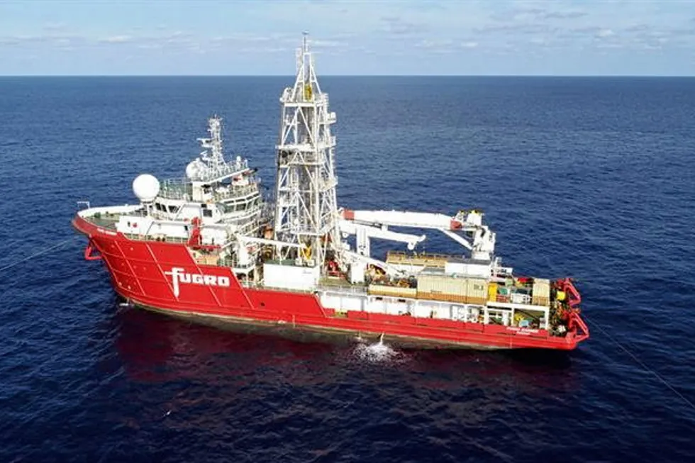 To be deployed: Fugro will utilise a regional geotechnical vessel for the job