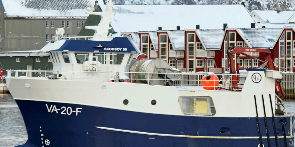 FERDIG: «Havsund», her fotografert på en siste sving innom Svolvær før det avsluttende sjøværet og hjemturen.