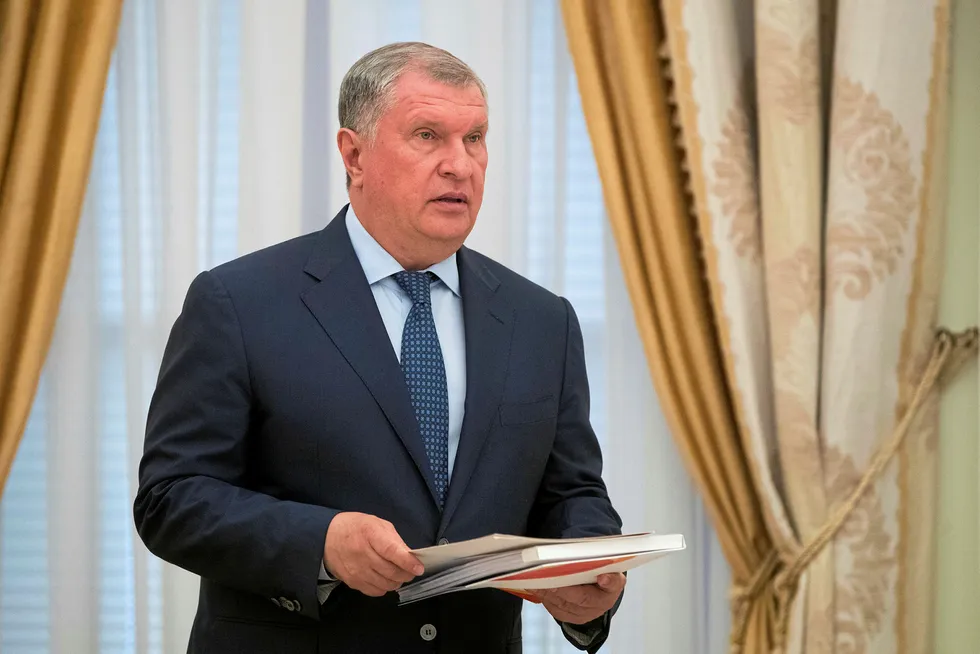 Rosneft executive chairman Igor Sechin