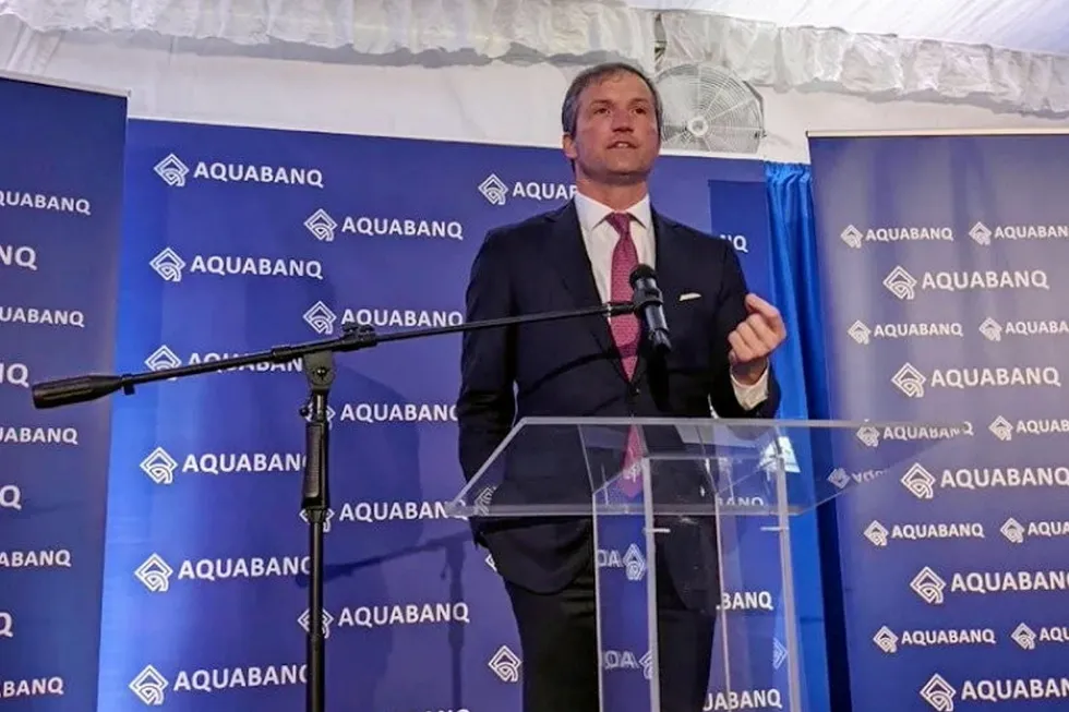 West Virginia gubernatorial candidate Moore Capito welcomed Aquabanq's indoor shrimp project to the state.