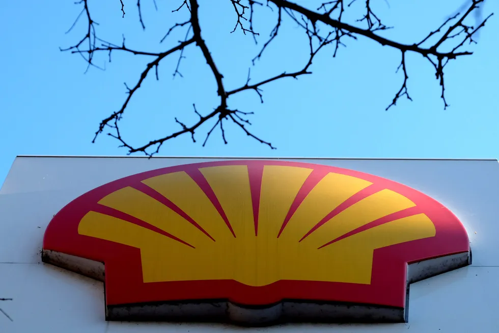 Fiscal talks: the Shell logo at a petrol station in London, UK