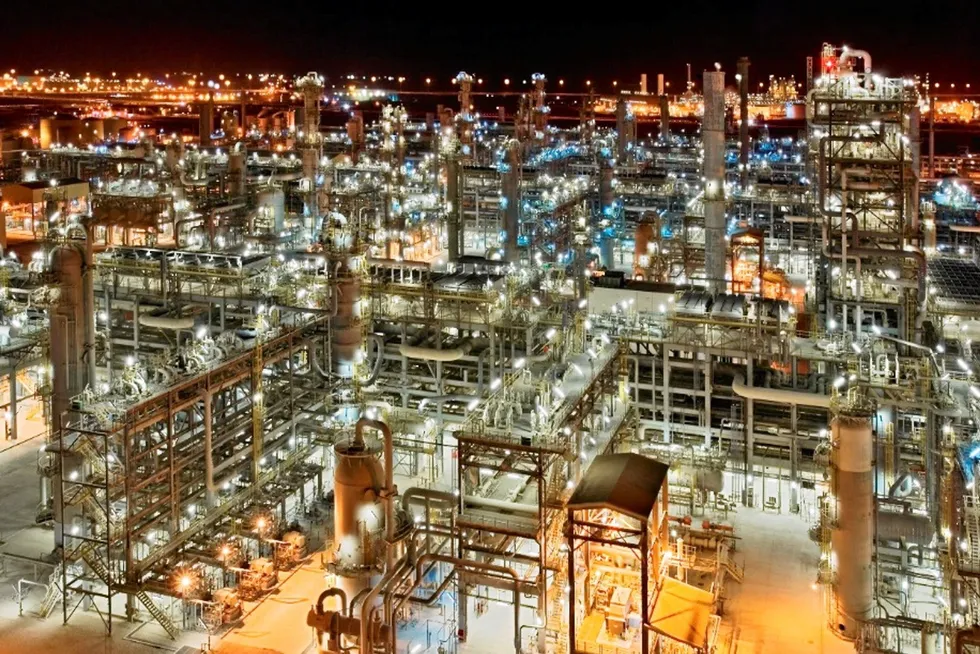 Producing: existing liquefied natural gas facilities in Qatar