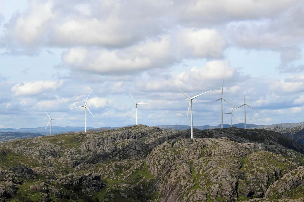 Tellenes wind farm in Norway