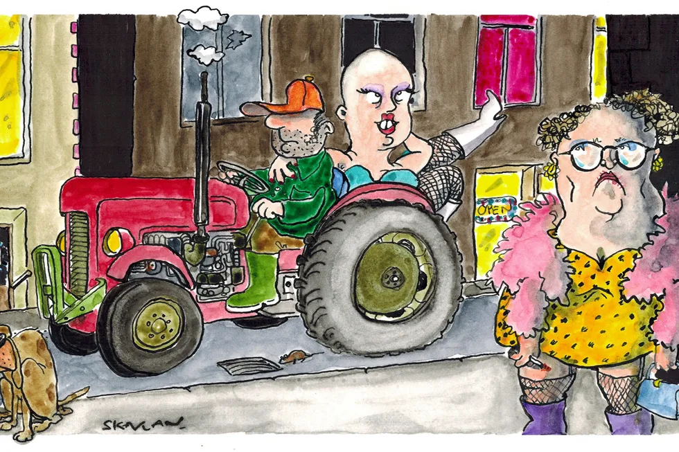 Landbruksminister Bollestad er overkjørt. Av traktor.
