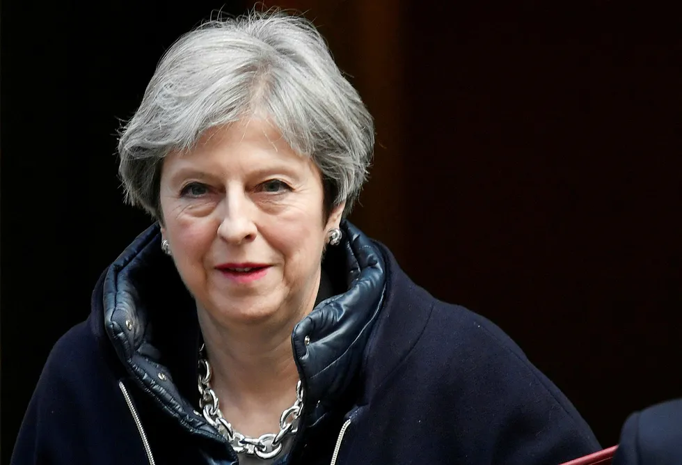 Storbritannias statsminister Theresa May. Foto: Toby Melville/Reuters/NTB Scanpix