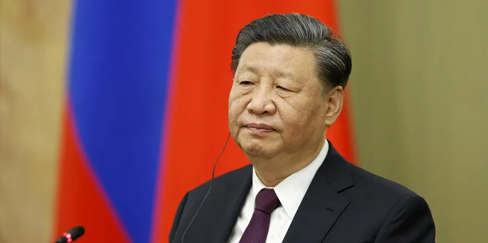 China's president Xi Jinping. The nation has big international wind power ambitions.