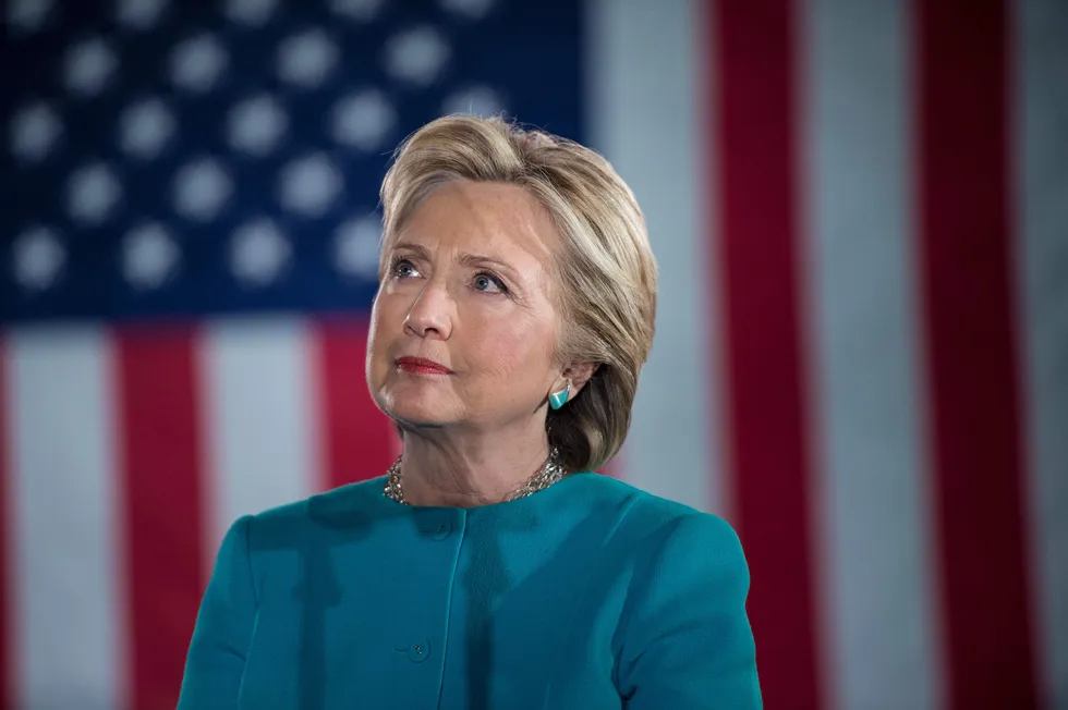 Hillary Clinton leder målingene til å bli USAs neste president, men utfallet er på ingen måte ikke. Foto: Brendan Smialowski/Afp