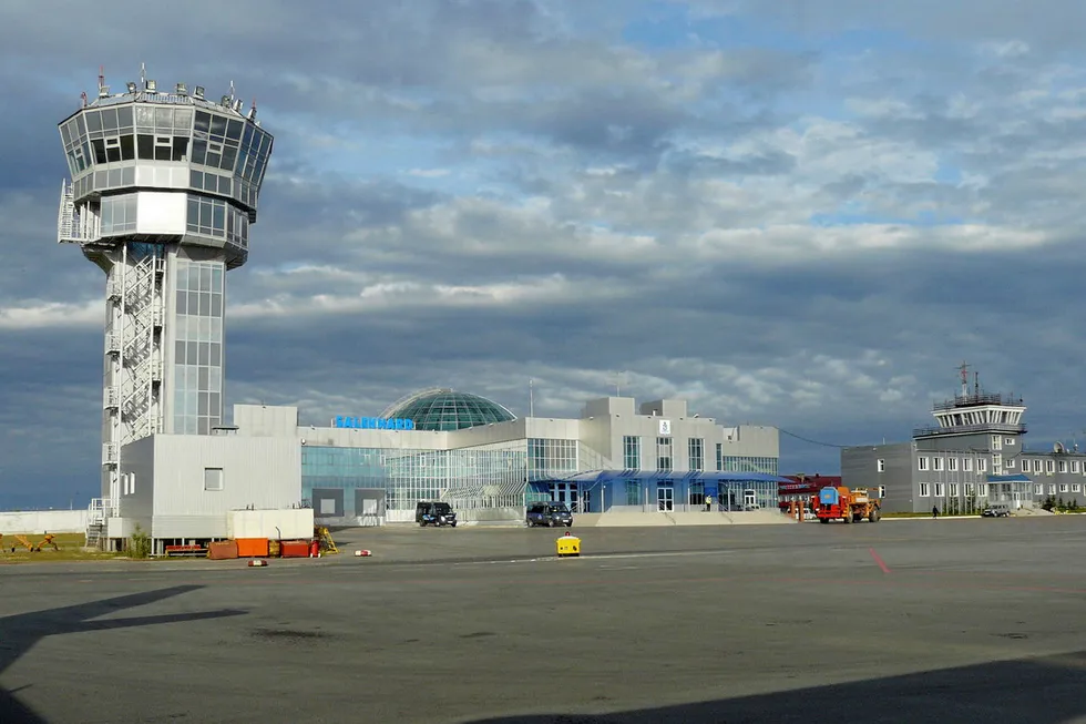 Arrivals: Airport in Salekhard, the capital of the Yamal-Nenets region in Russia