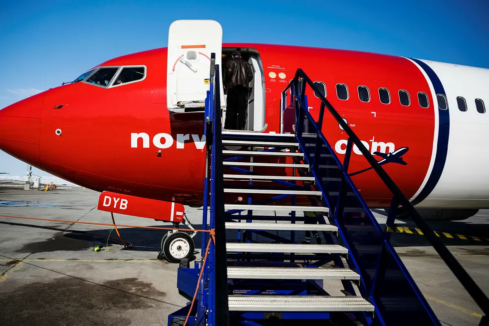 Norwegian fly Kirkenes lufthavn. Foto: Per Thrana