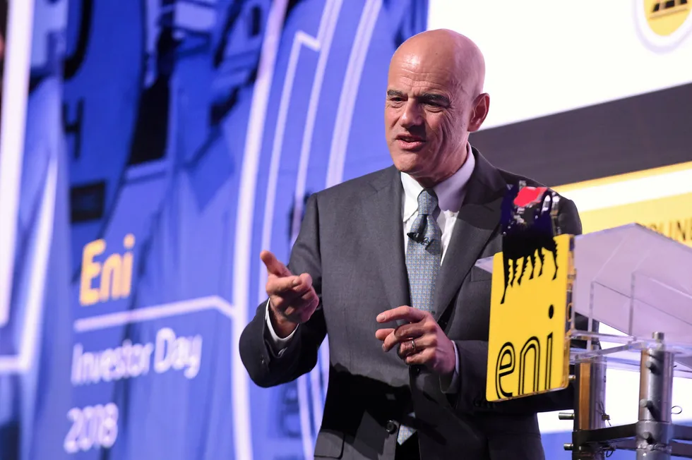 Letter of intent: Eni chief executive Claudio Descalzi.